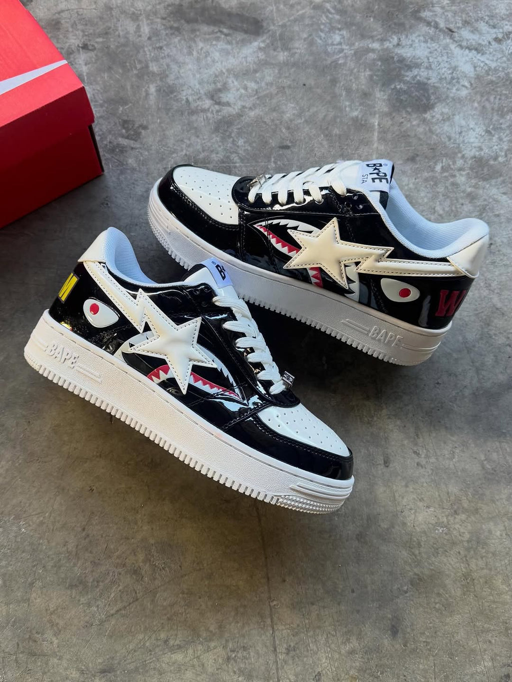 A Bathing Ape Low Shark Black